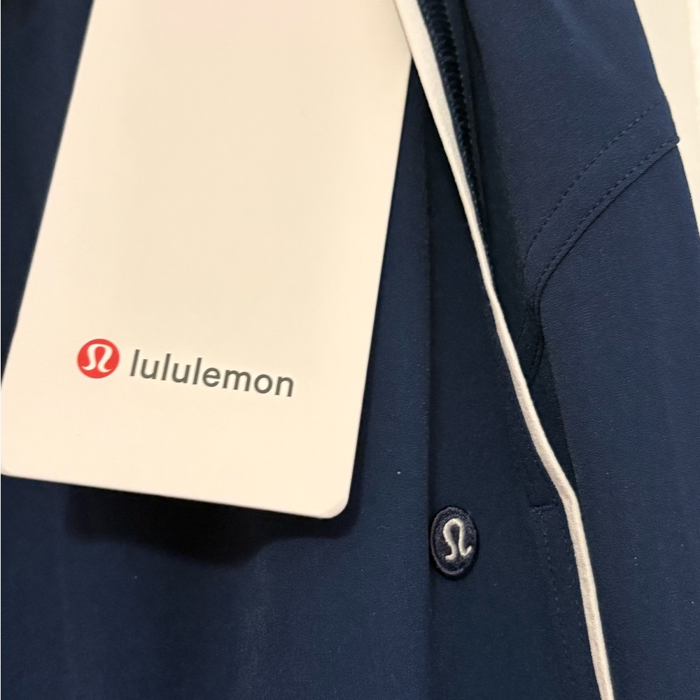 NWT Lululemon Women's Court Rival Wide-Leg Track Pant in Club Blue/White - Picture 9 of 12